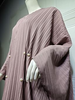 image-Muslim Women's Wear Modest Modern Fashion Turkish Striped Casual Plus Size Abaya Cardigan Robe