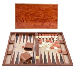 image-Factory High-grade Wooden Western Backgammon Chess Box Solid Wood Baccarat
