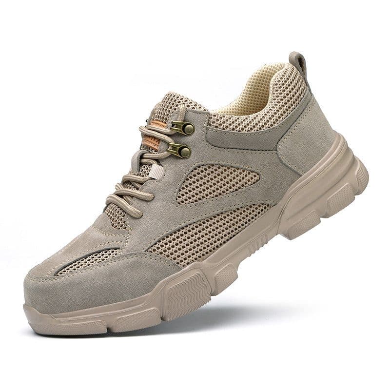 image-Men's Fashionable Breathable Anti-smashing And Anti-penetration Safety Shoes