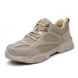 image-Men's Fashionable Breathable Anti-smashing And Anti-penetration Safety Shoes