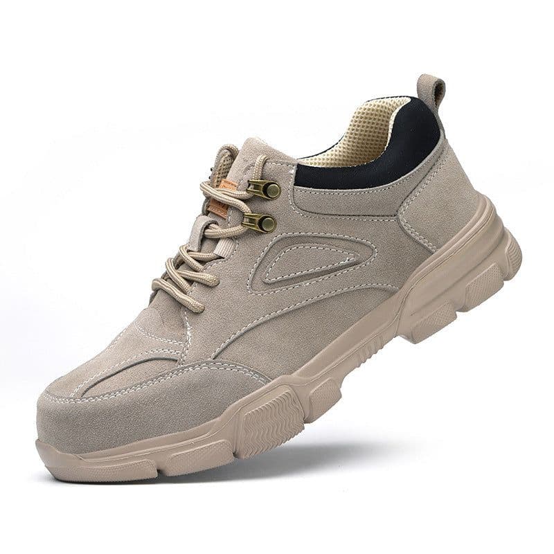 image-Men's Fashionable Breathable Anti-smashing And Anti-penetration Safety Shoes