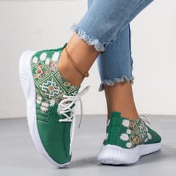 image-Summer New Flying Woven Stylish Flat Shoes Women