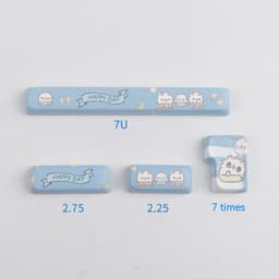 image-Suitable For Small Cat MOA Height Keycap Cute Meow Block Sublimation