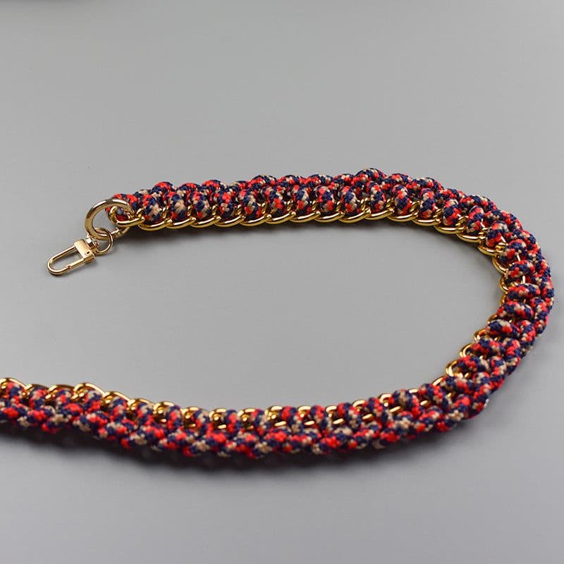image-Women's Bag Woven Bag With 40cm Short With Buckle Can Be Mobile Phone Charm