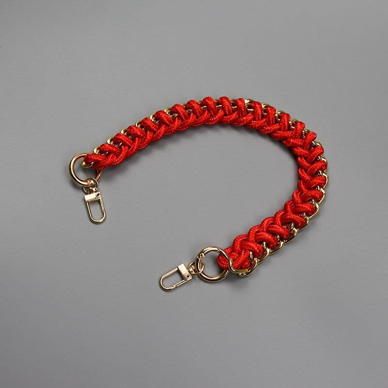image-Women's Bag Woven Bag With 40cm Short With Buckle Can Be Mobile Phone Charm
