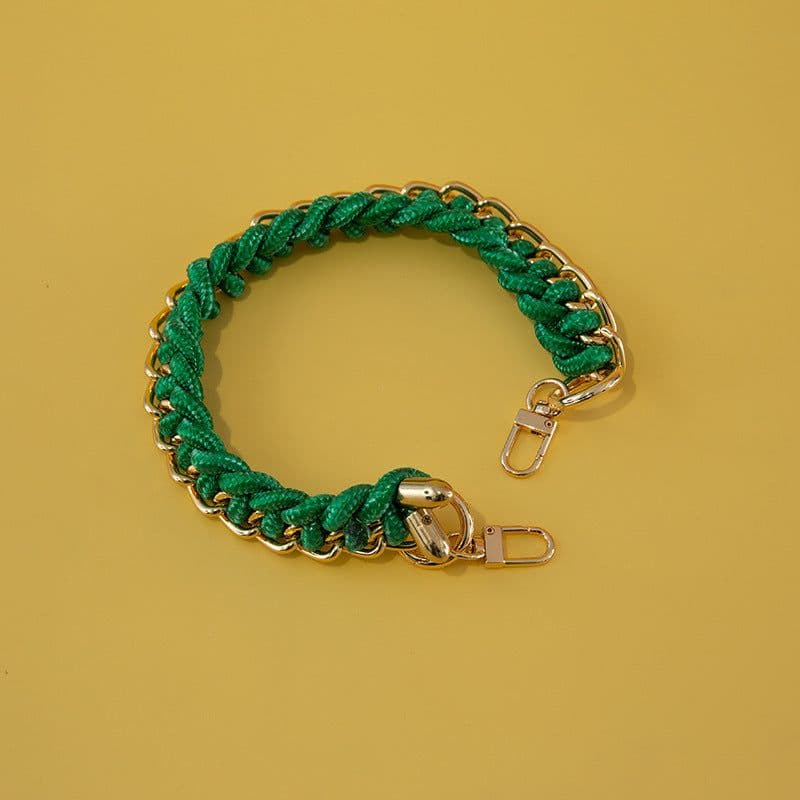 image-Women's Bag Woven Bag With 40cm Short With Buckle Can Be Mobile Phone Charm