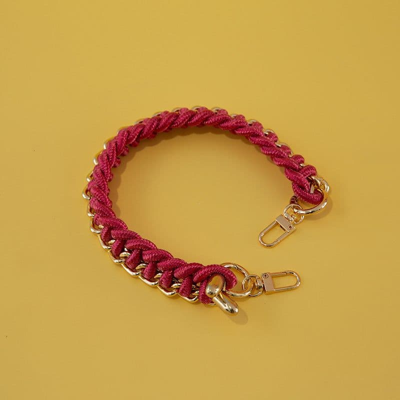 image-Women's Bag Woven Bag With 40cm Short With Buckle Can Be Mobile Phone Charm