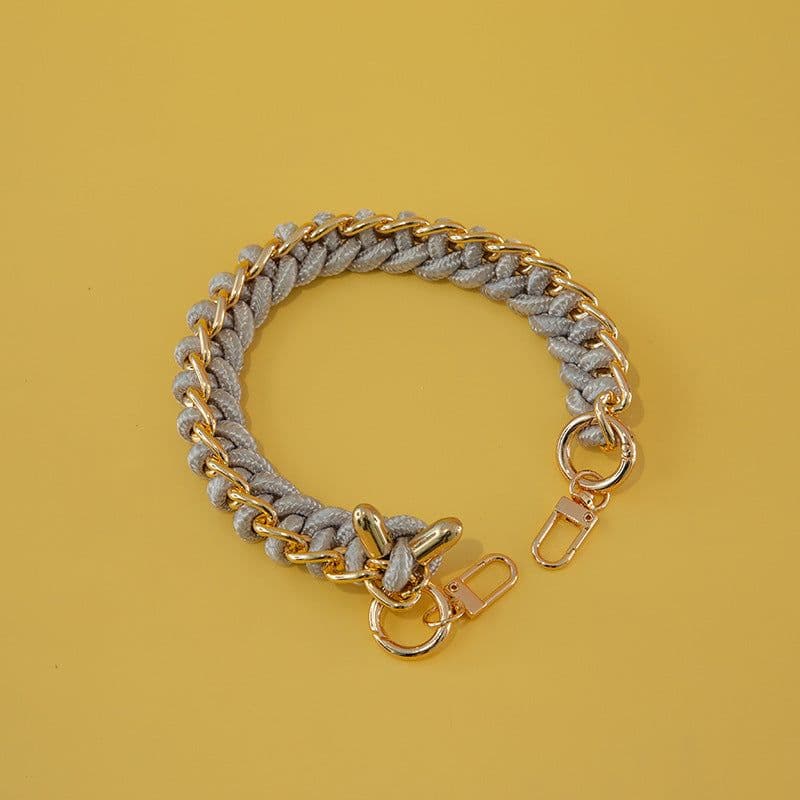 image-Women's Bag Woven Bag With 40cm Short With Buckle Can Be Mobile Phone Charm