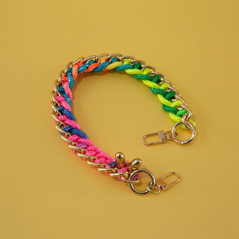 image-Women's Bag Woven Bag With 40cm Short With Buckle Can Be Mobile Phone Charm