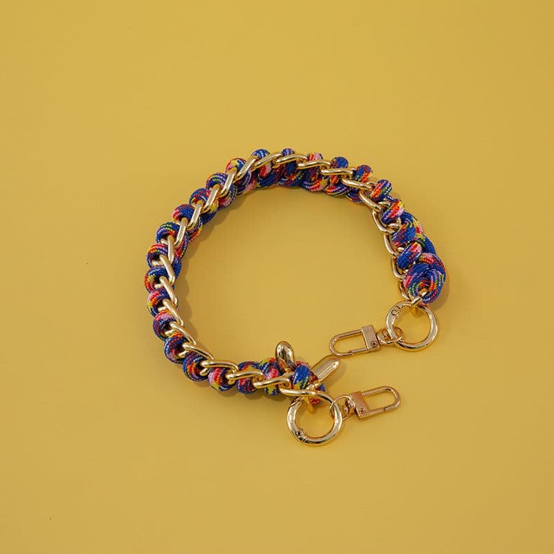 image-Women's Bag Woven Bag With 40cm Short With Buckle Can Be Mobile Phone Charm