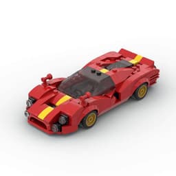 image-MOC-101795 Ferrari 330 P4 Boy Toy Racing Building Blocks Car Assembly Model