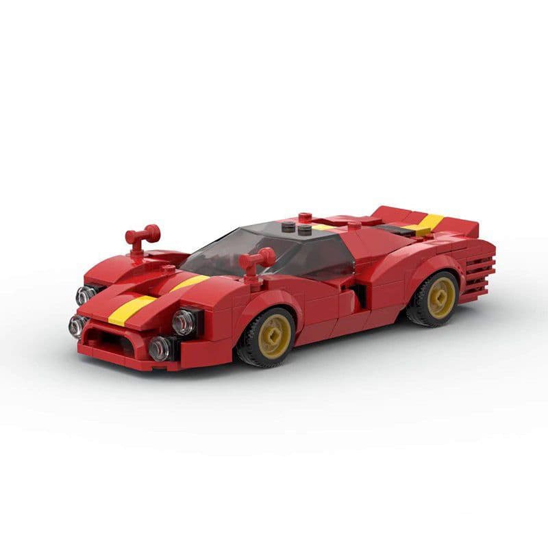 image-MOC-101795 Ferrari 330 P4 Boy Toy Racing Building Blocks Car Assembly Model