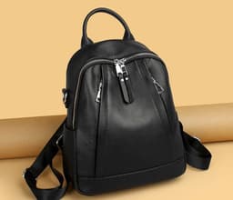 image-First Layer Leather Backpackage Carry-on Shopping Work Travel Business Bag