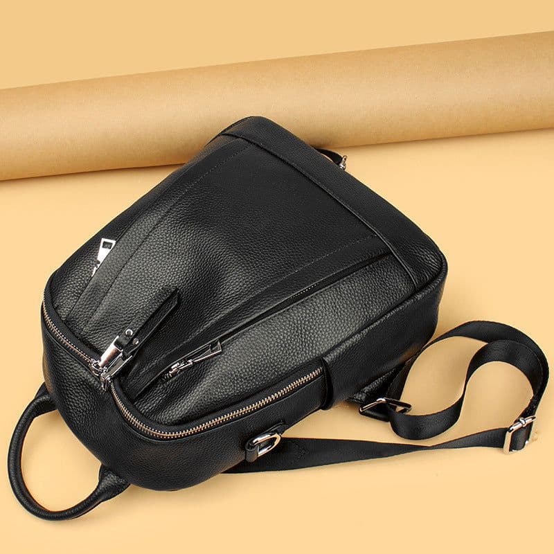 image-First Layer Leather Backpackage Carry-on Shopping Work Travel Business Bag