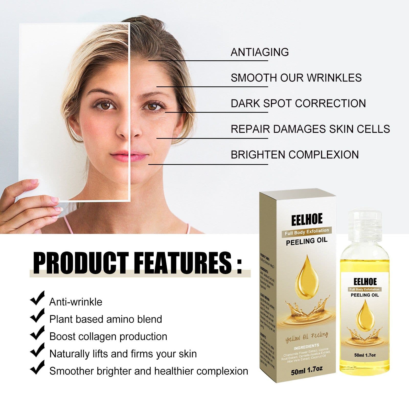 image-Delicate Brightening Body Cleaning Exfoliating Skin Care Oil