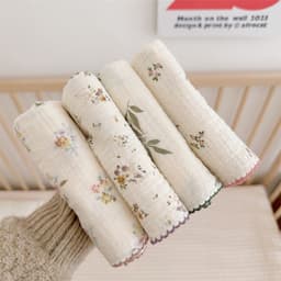 image-Class A Pure Cotton Gauze Baby Face Towel