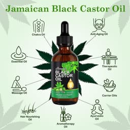 image-Black Castor Oil Massage Oil Hair Care Essential Oil Cross-border