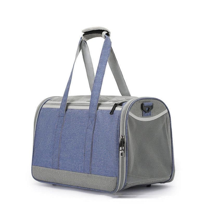 image-Outdoor Portable Folding Oxford Cloth Breathable Mesh Cat Bag