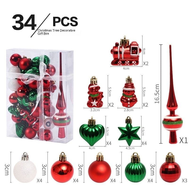 image-Christmas Decorations Ball Set Christmas Tree Pendant