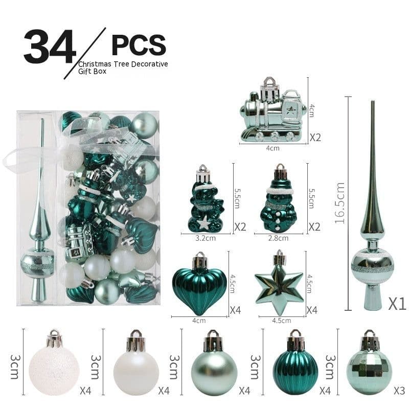 image-Christmas Decorations Ball Set Christmas Tree Pendant
