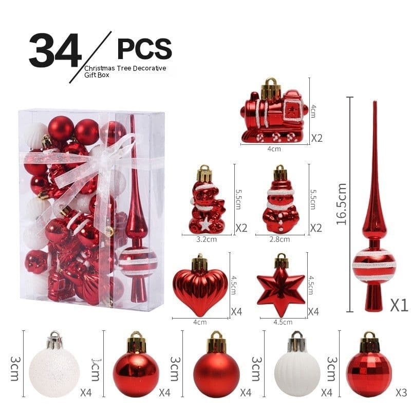 image-Christmas Decorations Ball Set Christmas Tree Pendant
