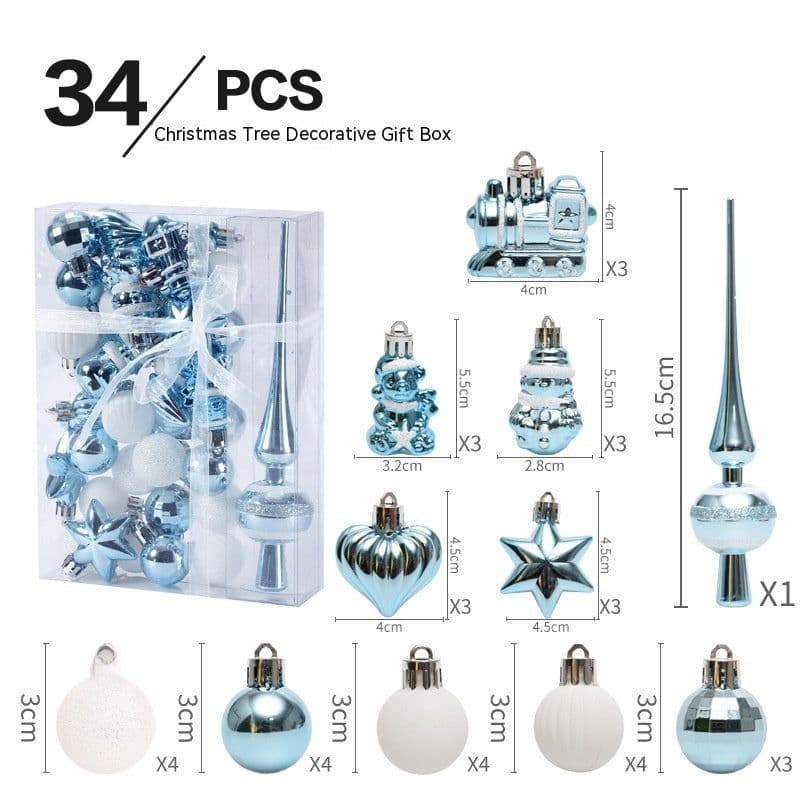 image-Christmas Decorations Ball Set Christmas Tree Pendant