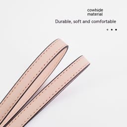image-First Layer Cowhide Buckle-free Shoulder Strap Suitable For Vegetable Basket Shoulder Strap Small Tote Bag Leather Bag Strap Replacement