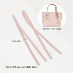image-First Layer Cowhide Buckle-free Shoulder Strap Suitable For Vegetable Basket Shoulder Strap Small Tote Bag Leather Bag Strap Replacement