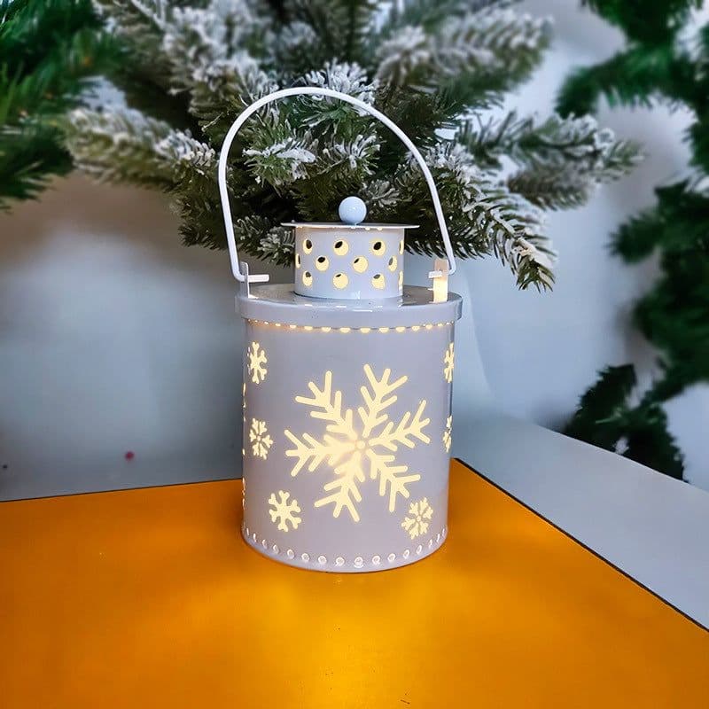 image-Christmas Candle Lights LED Small Lanterns Wind Lights Electronic Candles Nordic Style Creative Holiday Decoration Decorations