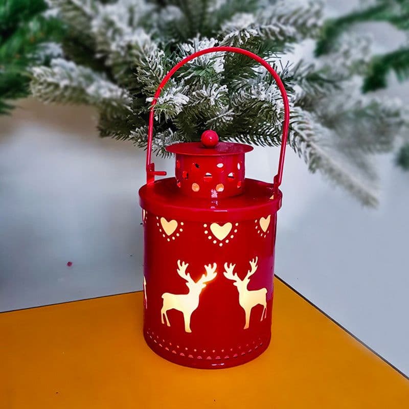 image-Christmas Candle Lights LED Small Lanterns Wind Lights Electronic Candles Nordic Style Creative Holiday Decoration Decorations
