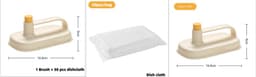 image-Kitchen Bathroom Toilet Cleaning Magic Brush Glass Wall Cleaning Bath Brush Handle Cleaning Rag Ceramic Window Slot Clean Brush Kitchen Gadgets