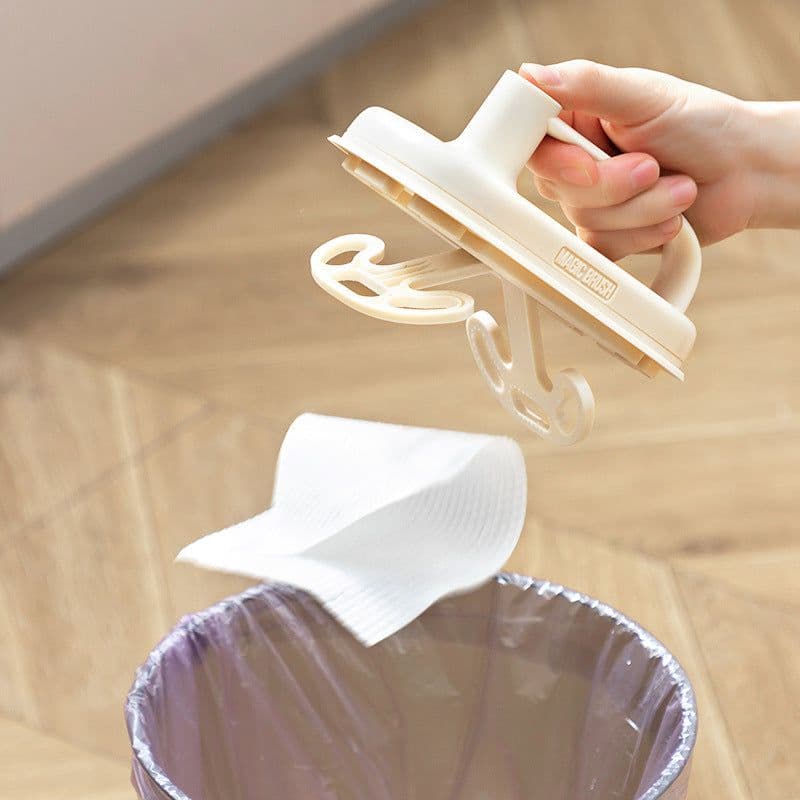 image-Kitchen Bathroom Toilet Cleaning Magic Brush Glass Wall Cleaning Bath Brush Handle Cleaning Rag Ceramic Window Slot Clean Brush Kitchen Gadgets