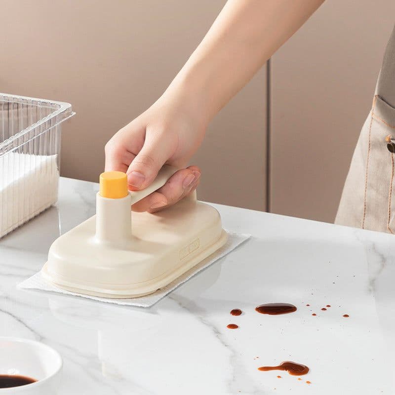 image-Kitchen Bathroom Toilet Cleaning Magic Brush Glass Wall Cleaning Bath Brush Handle Cleaning Rag Ceramic Window Slot Clean Brush Kitchen Gadgets