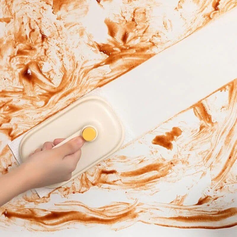 image-Kitchen Bathroom Toilet Cleaning Magic Brush Glass Wall Cleaning Bath Brush Handle Cleaning Rag Ceramic Window Slot Clean Brush Kitchen Gadgets