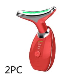 image-Neck Face Beauty Device Colorful LED Photon Therapy Skin Tighten Reduce Double Chin Anti Wrinkle Remove Lifting Massager
