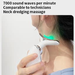 image-Neck Face Beauty Device Colorful LED Photon Therapy Skin Tighten Reduce Double Chin Anti Wrinkle Remove Lifting Massager