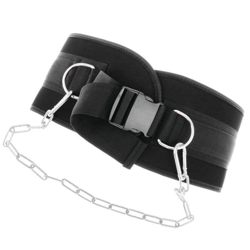 image-Belt Men's Pull-up Single Parallel Bars Gym Increased Barbell Disk Weight-bearing Auxiliary Equipment Equipment