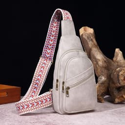 image-European And American Retro Casual Solid Color Women's Cross-body Bag