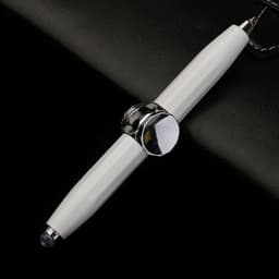 image-Creative Multi-Function LED Pen Spinning Decompression Gyro Metal Ballpoint Pen Fashion Office School Supplies Writing Pens