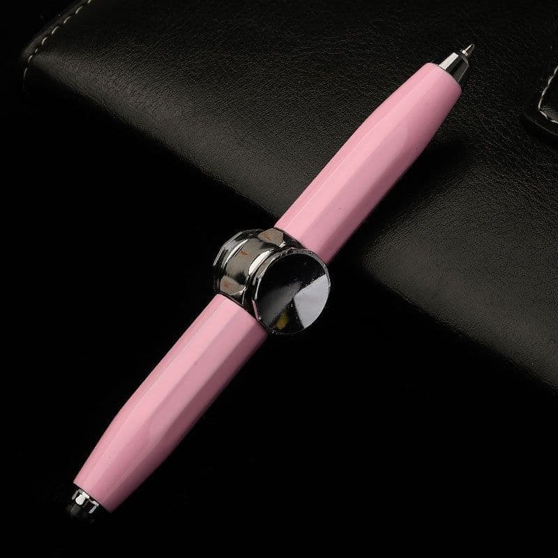 image-Creative Multi-Function LED Pen Spinning Decompression Gyro Metal Ballpoint Pen Fashion Office School Supplies Writing Pens