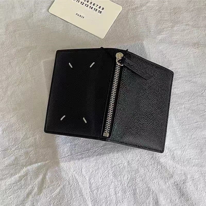 image-Cowhide Palm Zipper Wallet European And American