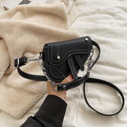 image-Mini Children's Women's Portable Crossbody Concave Shape Bag