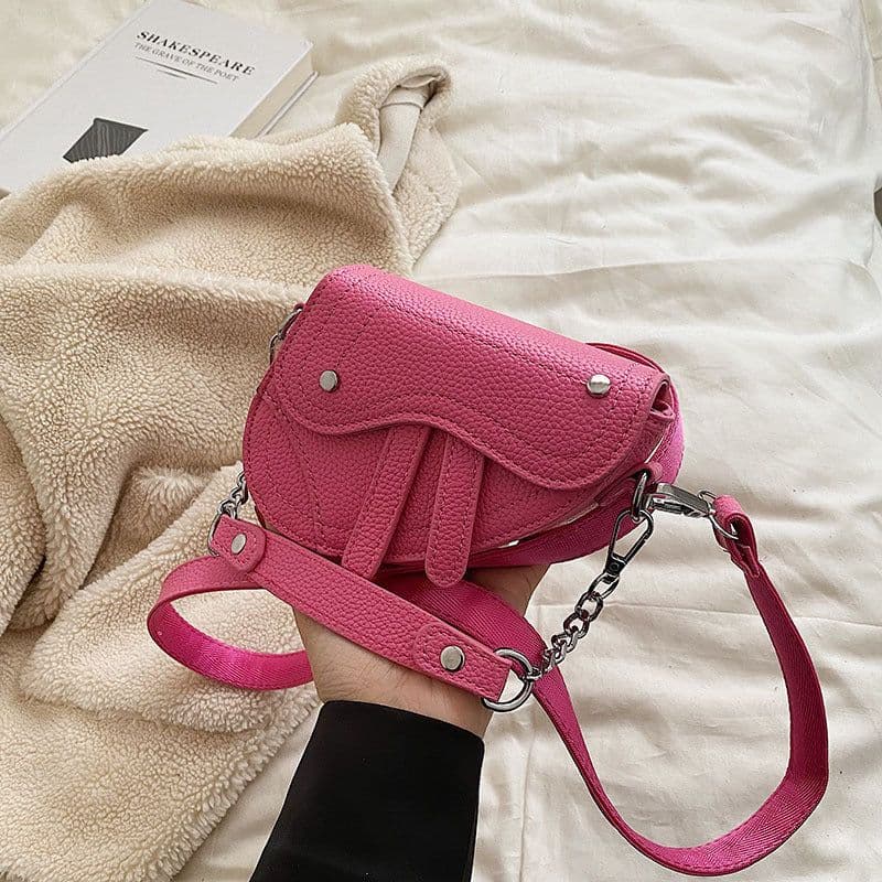 image-Mini Children's Women's Portable Crossbody Concave Shape Bag