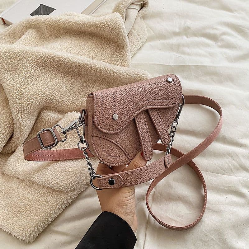 image-Mini Children's Women's Portable Crossbody Concave Shape Bag