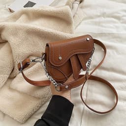 image-Mini Children's Women's Portable Crossbody Concave Shape Bag