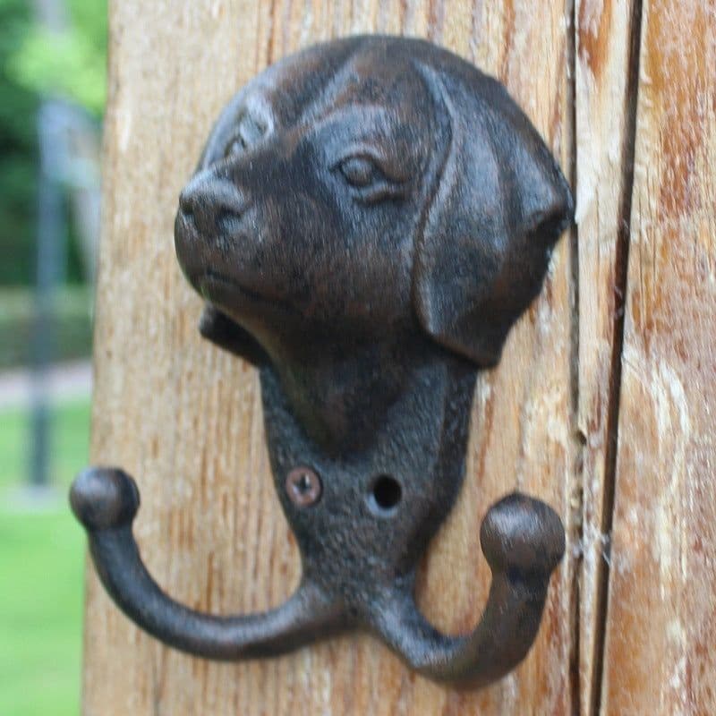 image-Retro Cast Iron Wall-mounted Mural Decoration Hat-and-coat Clothes Hook