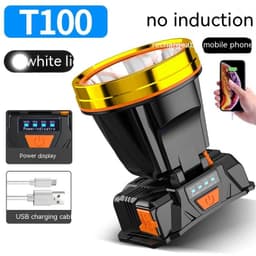 image-Outdoor Strong Light LED Remote Sensing Headlamp Night Fishing Waterproof Head-mounted Camping Fishing Miner's Lamp