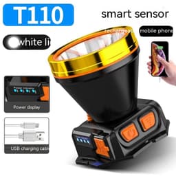image-Outdoor Strong Light LED Remote Sensing Headlamp Night Fishing Waterproof Head-mounted Camping Fishing Miner's Lamp