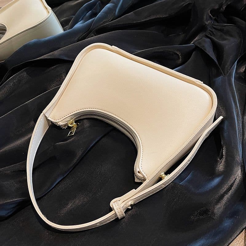 image-Versatile Handheld White Shoulder Bag