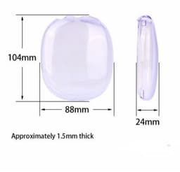 image-Ear Cap Sets Of Silicone Transparent TPU Shell